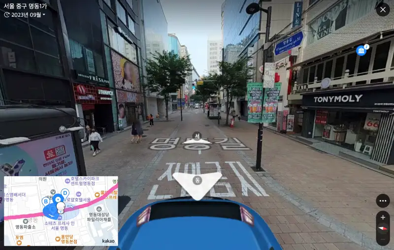 명동-쇼핑거리-로드맵으로-보는-모습