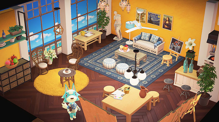 모동숲 해피홈 파라다이스 - 릴리의 그림교실