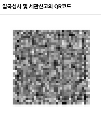 18. 비짓재팬 등록 방법 입국심사 및 세관신고 QR코드 저장