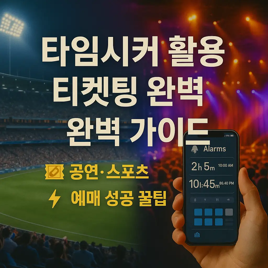 티켓팅 연습 사이트와 활용법