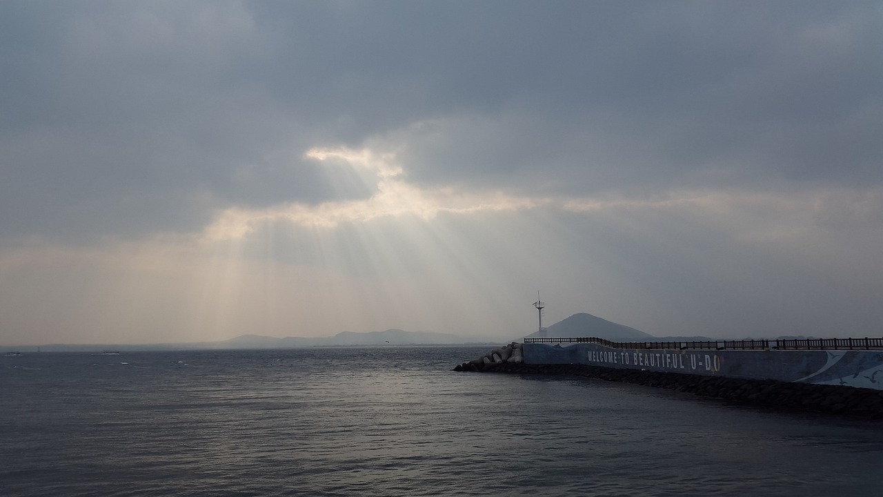 하늘에서 본 우도 전경 관련 사진