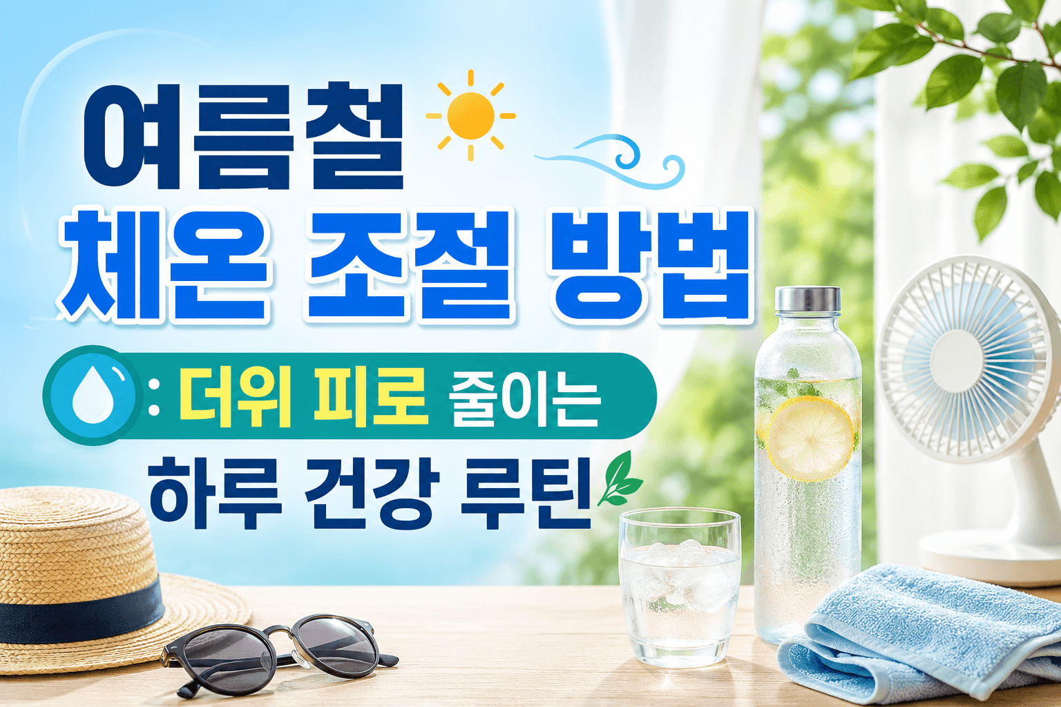 여름철 체온 조절 방법 : 더위 피로 줄이는 하루 건강 루틴