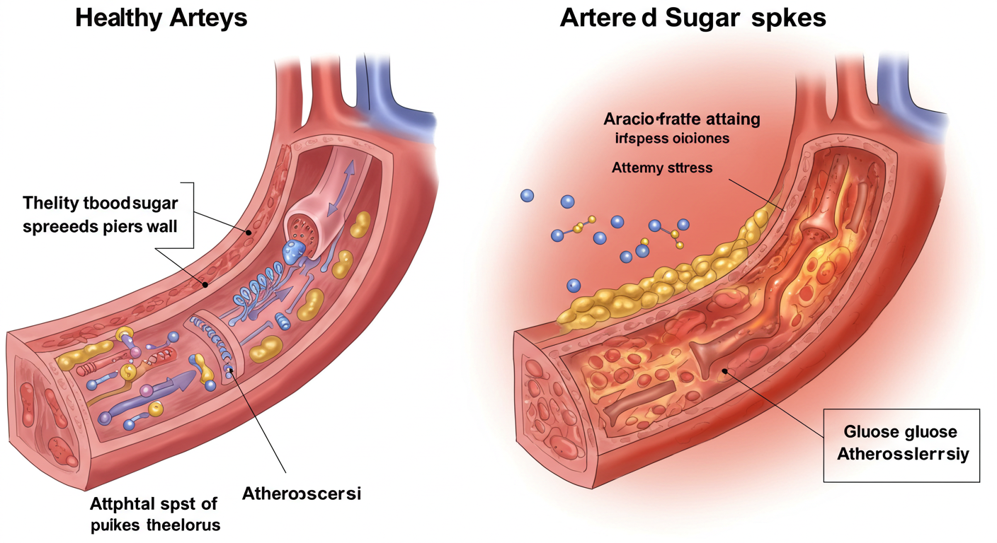 혈관 건강을 해치는 혈당 스파이크