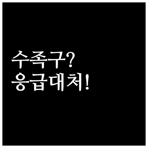 함평군 수족구 진료소와 응급 상황 대..