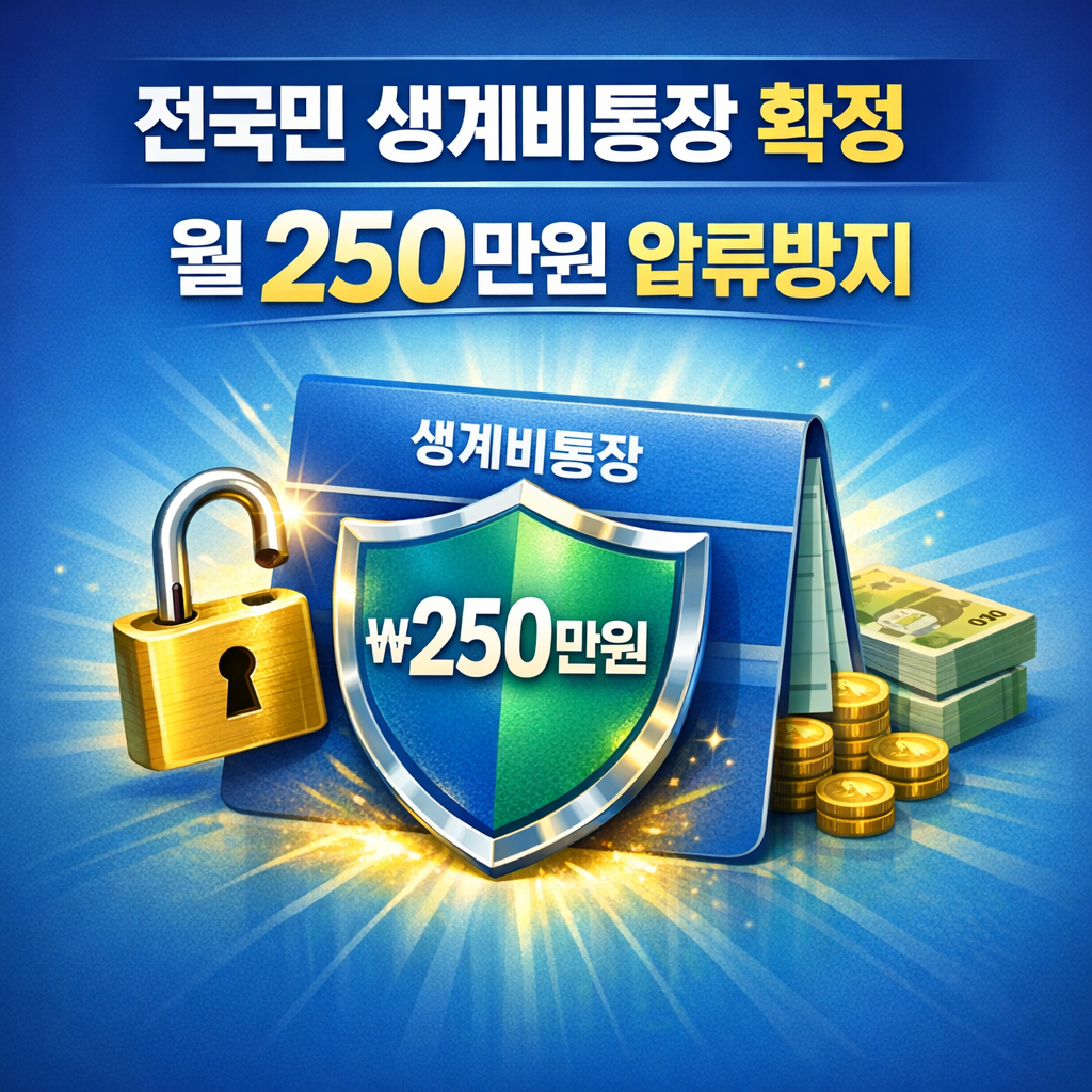 생계비계좌(생계비통장) 지정