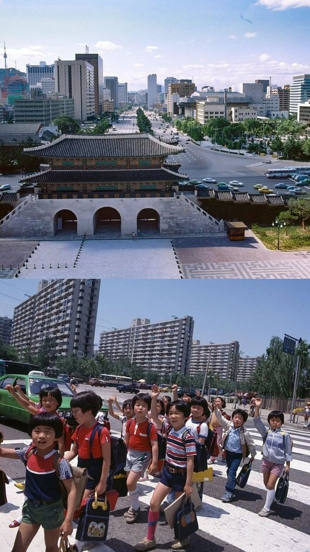 낭만있던 80년대 서울의 모습. 80년대 남대문