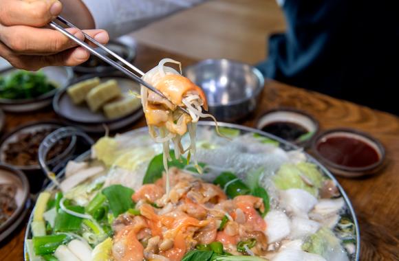 갈미조개 샤브샤브