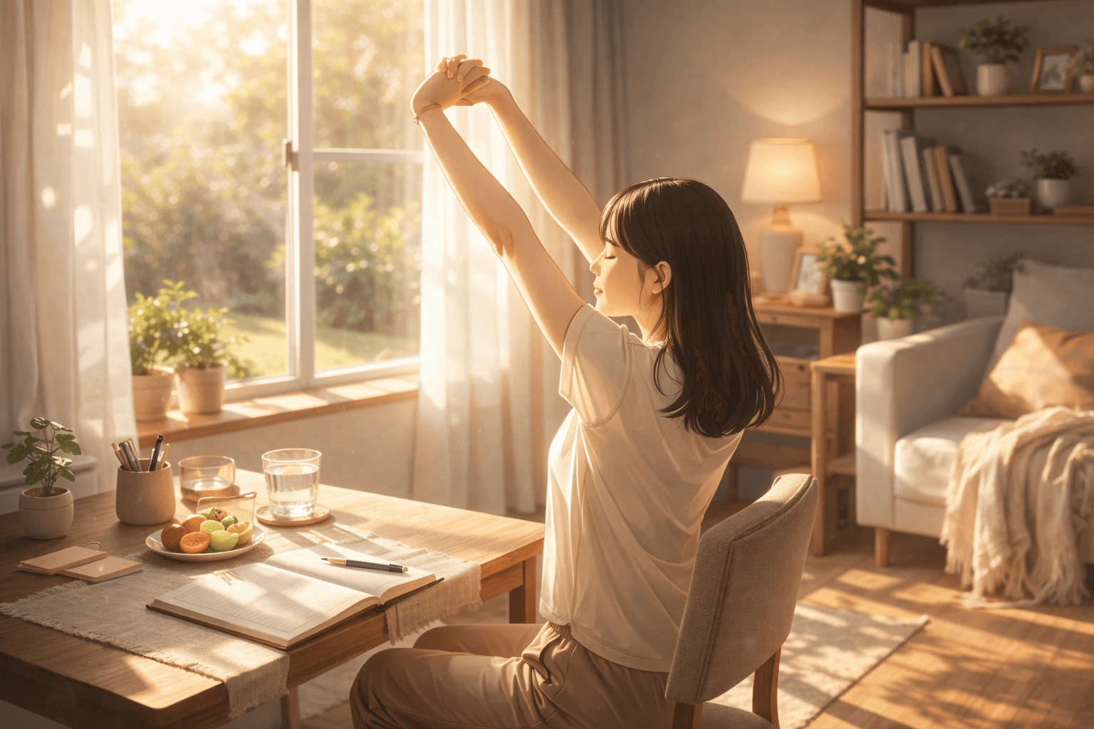 ‘집 안 생활, 몸 균형 회복, 하루 관찰