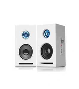 앱코 멀티미디어 2채널 우든 MDF PC 스피커&#44; SP400&#44; 화이트