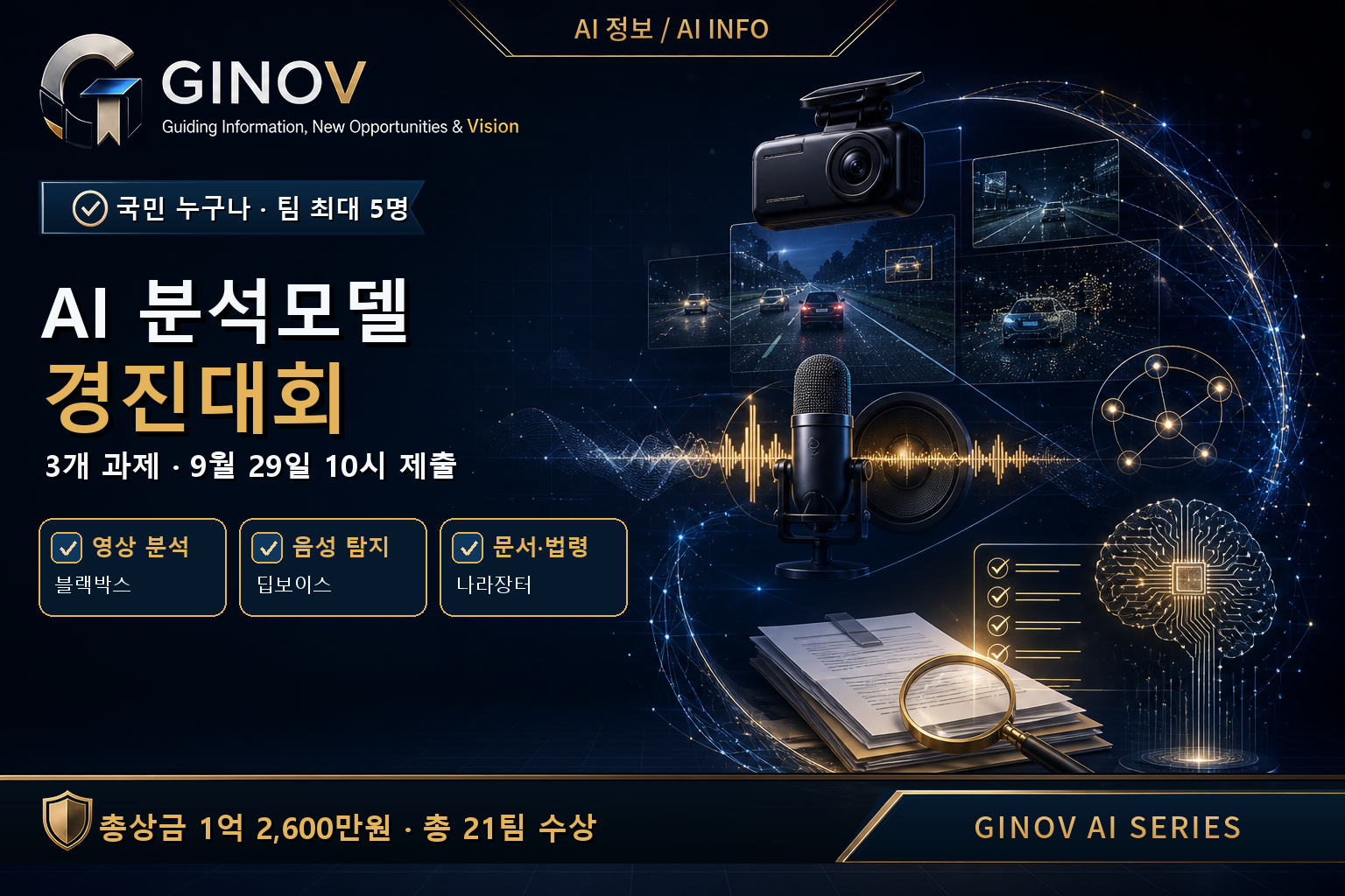 2026 AI 분석모델 경진대회 3개 과제와 제출 마감 안내 대표이미지