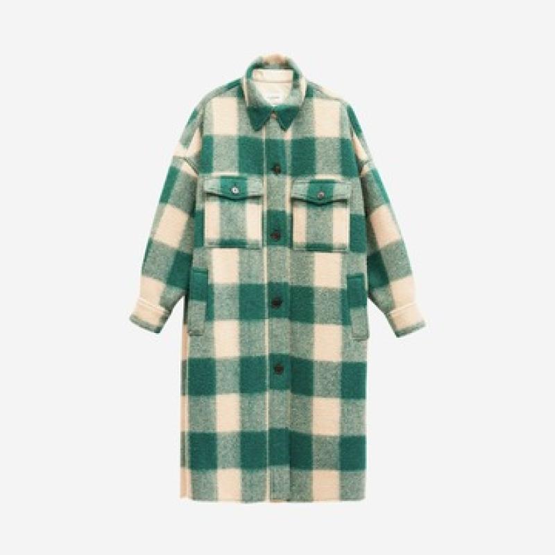 이자벨마랑 W 이자벨 마랑 폰티지 코트 그린 - 21FW W Isabel Marant Fontizi Coat Green - 21FW