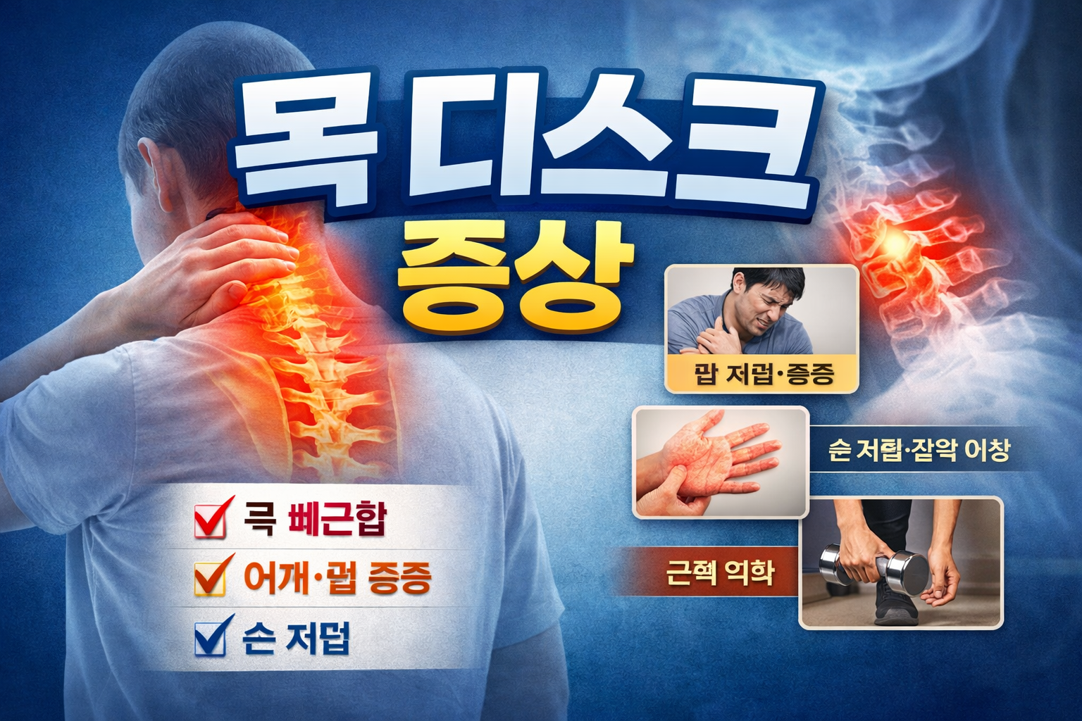 목디스크 증상 알아보기