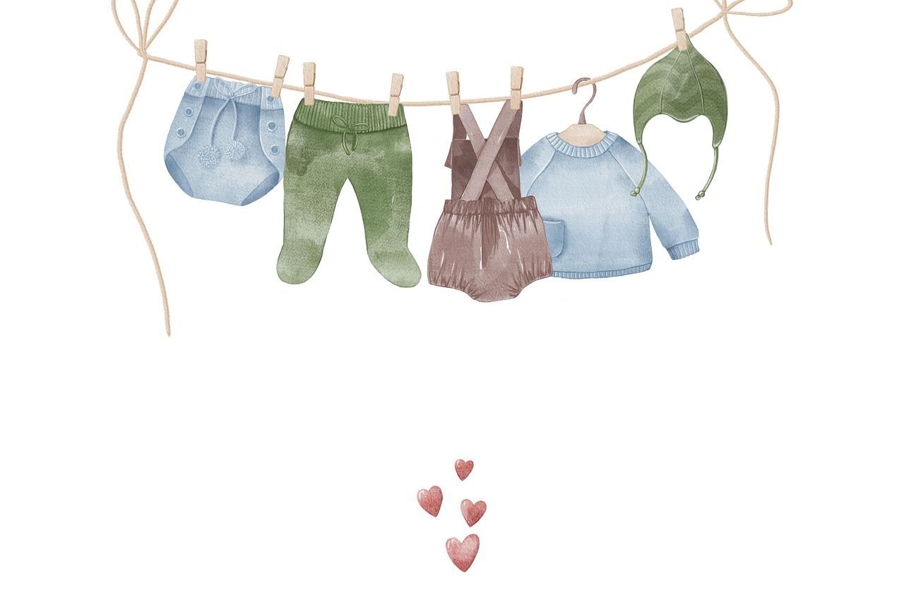 아기 옷 그림
