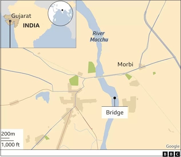 [속보] 인도교량 붕괴 대참사...최소 78명 사망 [Breaking ]VIDEO: India bridge collapse: Hundreds plunged into river and dozens killed in Gujarat