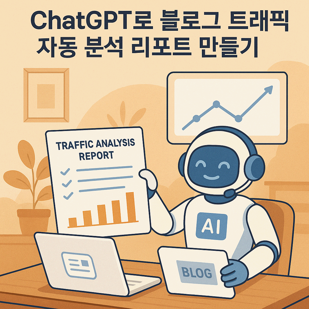 📊 ChatGPT로 블로그 트래픽 자동 분석 리포트 만들기(Google Analytics 연동 실전편)