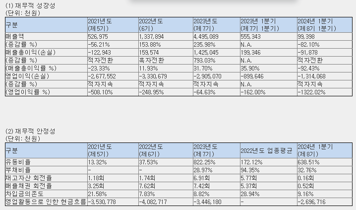 아이빔테크놀로지 재무정보