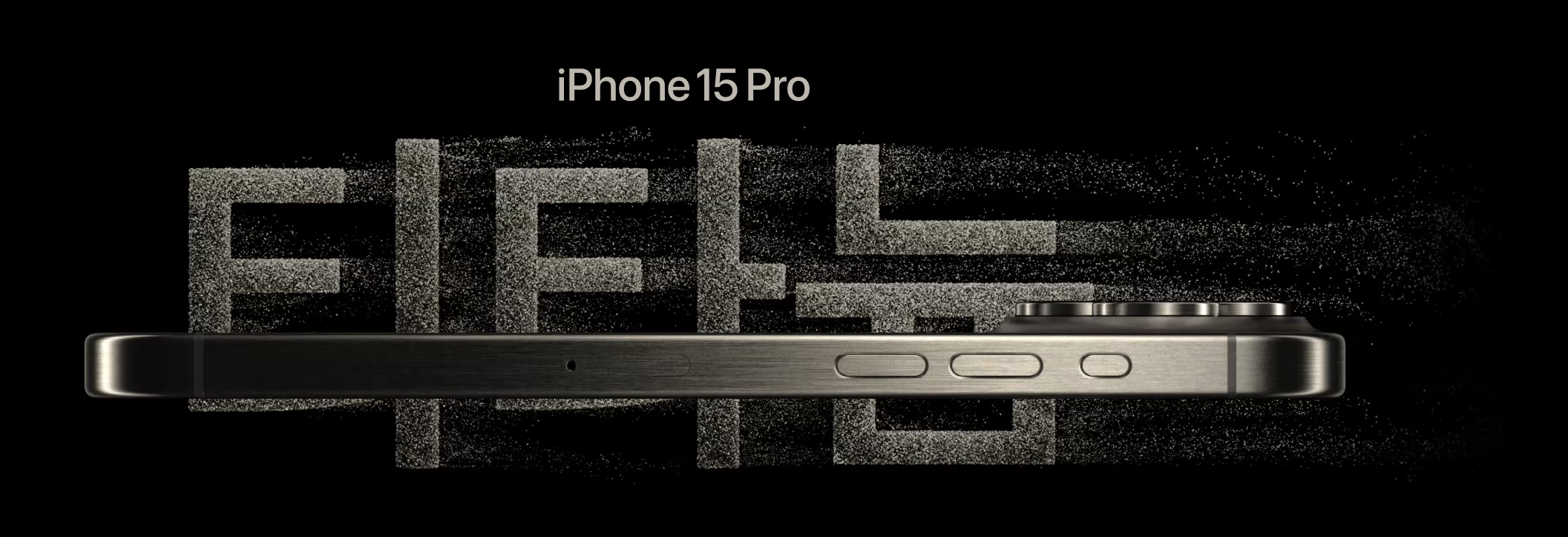 아이폰15프로의 티타늄 소재.
