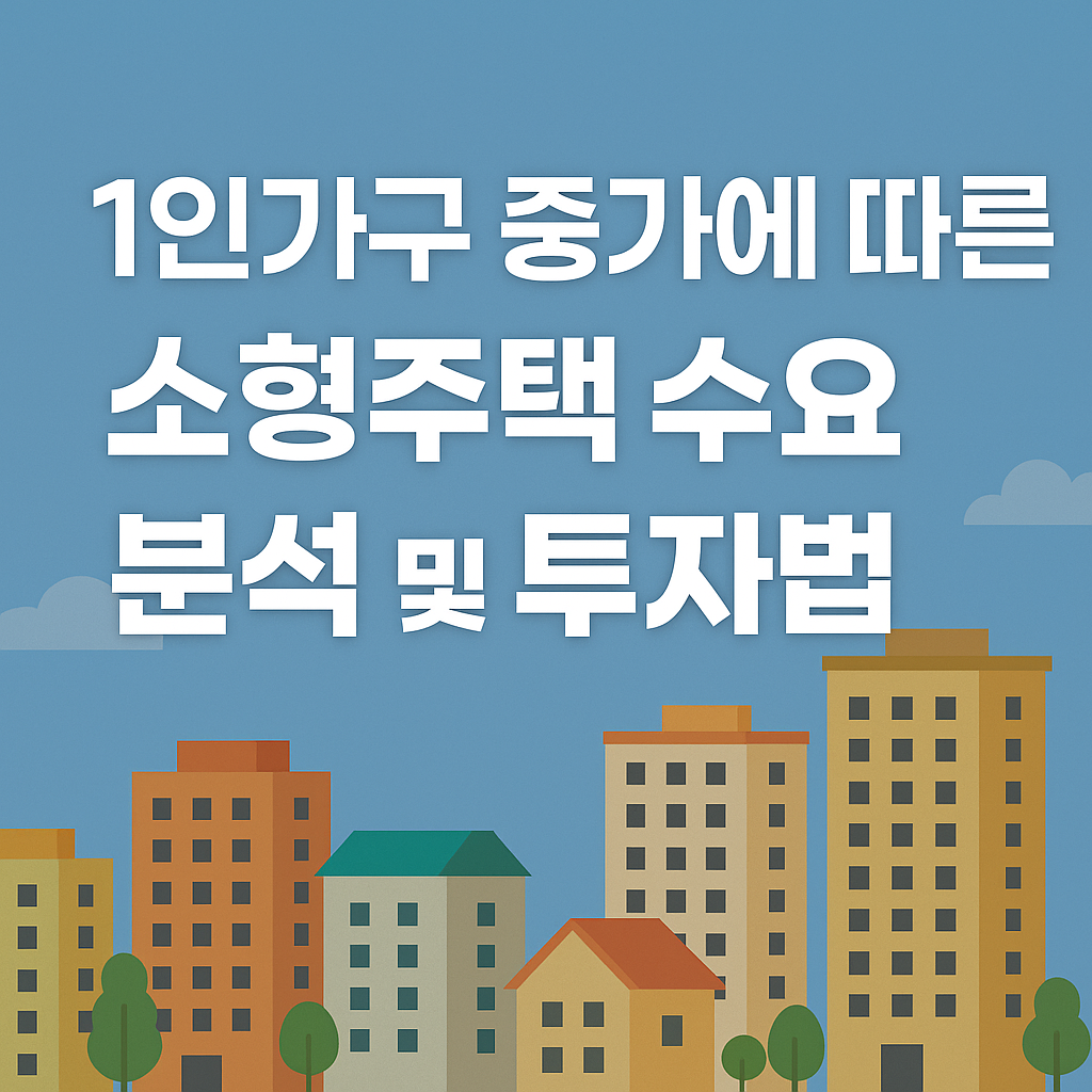 1인가구 증가에 따른 소형주택 수요 분석 및 투자법