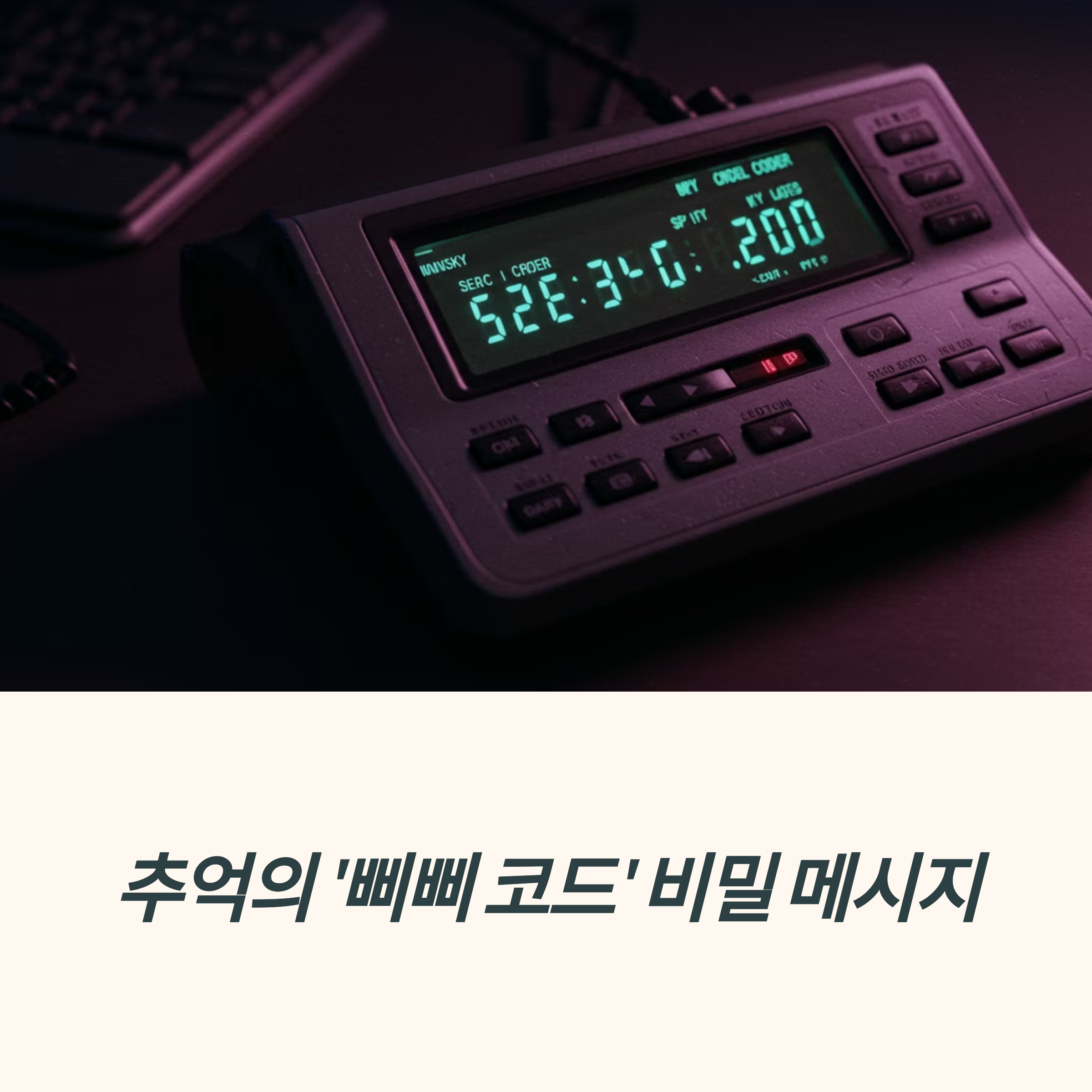 1365244 뜻 삐삐 시대의 숫자 메시지 감성 고백 언어