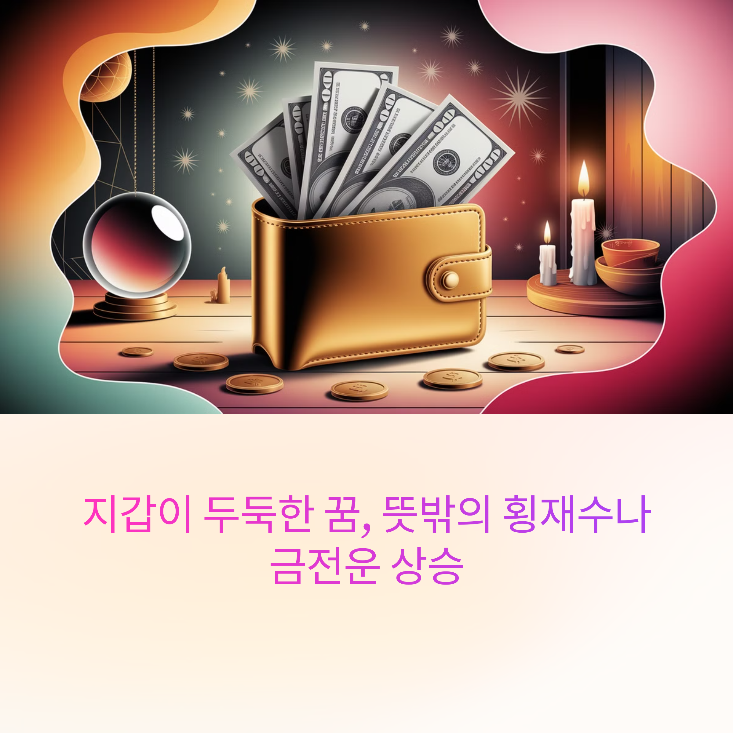 지갑이 두둑해지는 꿈 뜻밖의 횡재수나 금전운 상승