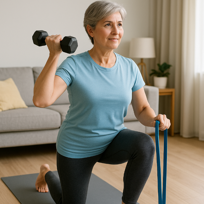 갱년기에 도움되는 근육 운동 팁(웨이트, 저항운동, 코어)