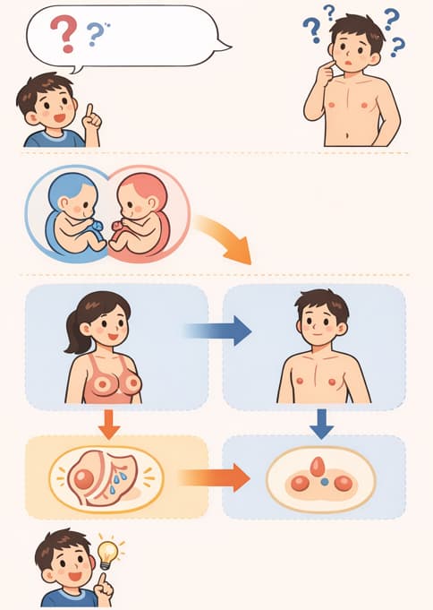 아이와 남성 실루엣만 있는 인포그래픽