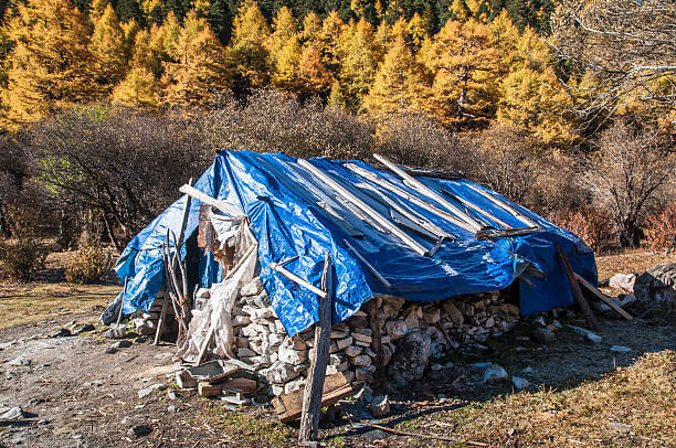 생활 쓰레기로 만든 실험적 임시 주거의 사례 수집