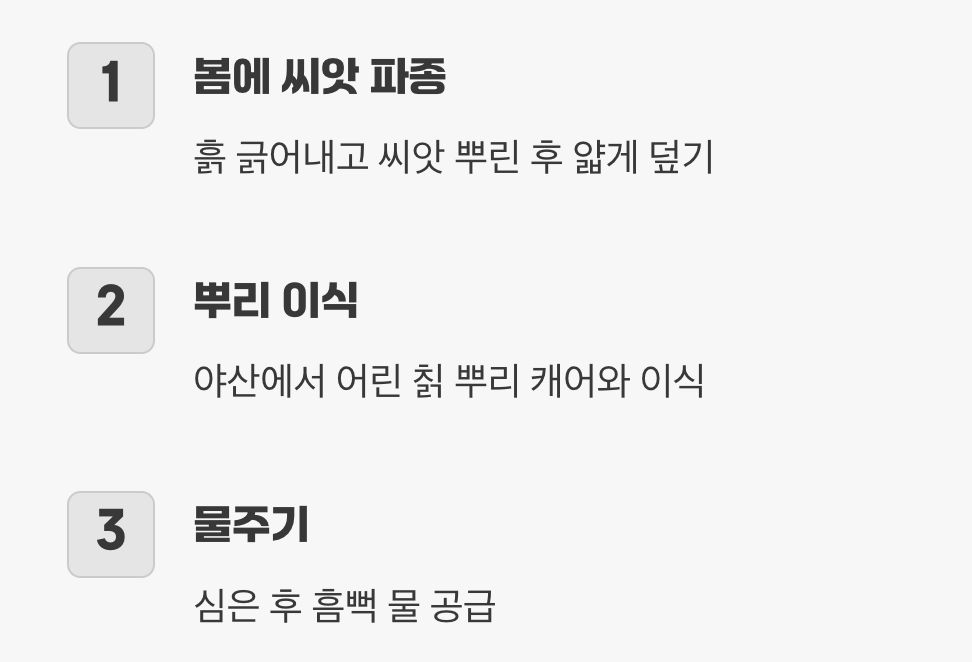 심는 건 세상에서 가장 쉬워요