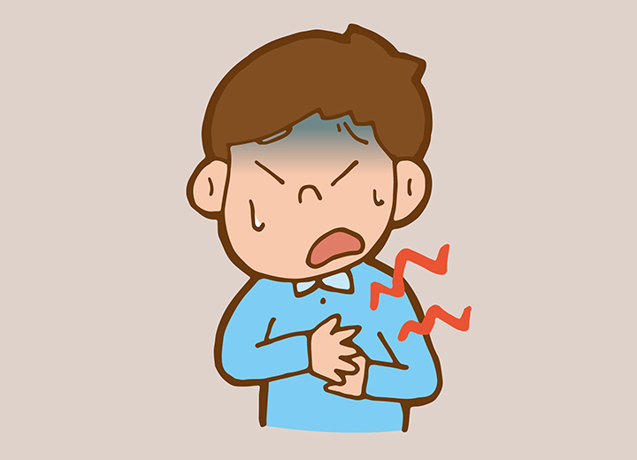 가슴-통증으로-고통스런-남성