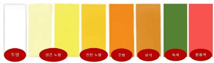 소변의색깔에따른-건강상태