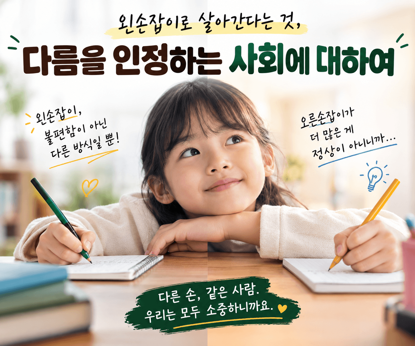 왼손잡이가 적은 이유