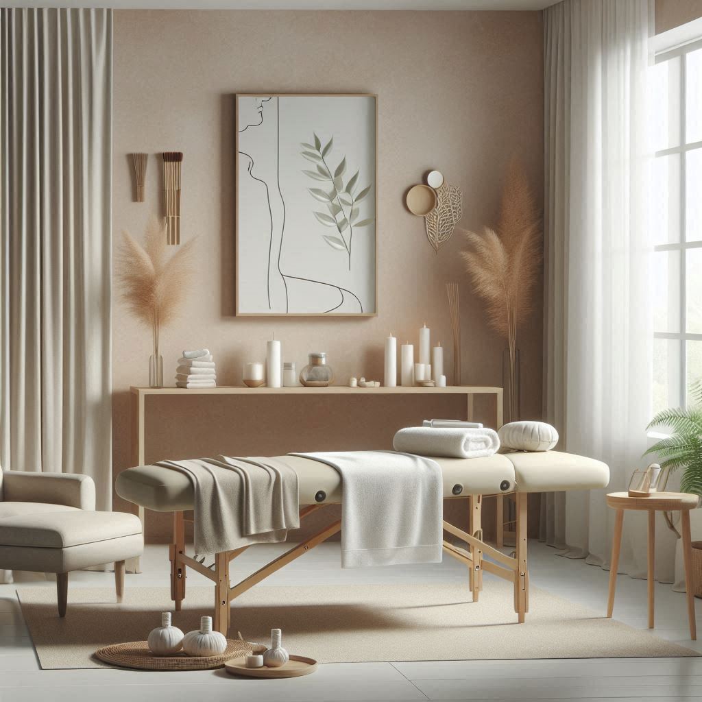 피부,체형관리 샵 배경