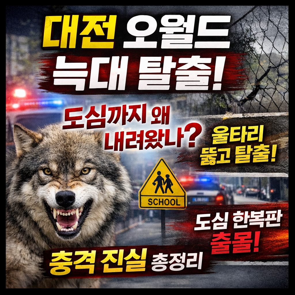 대전오월드 늑대탈출