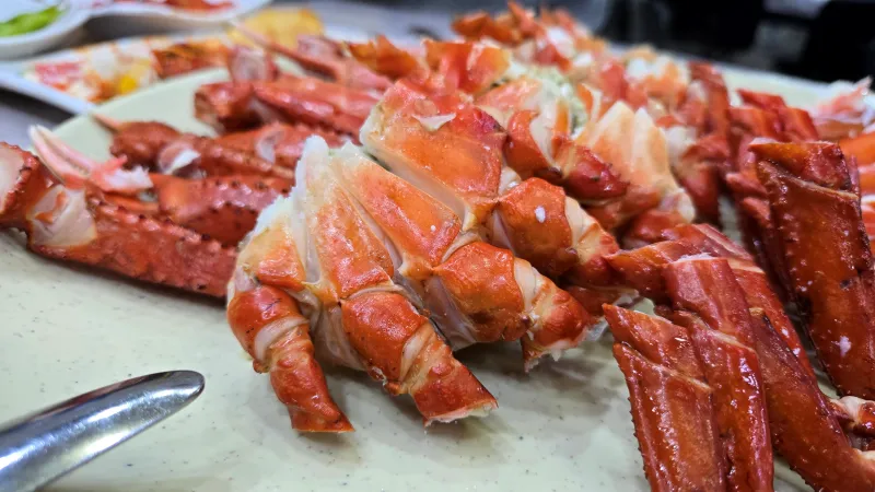 대게 몸통살 모습