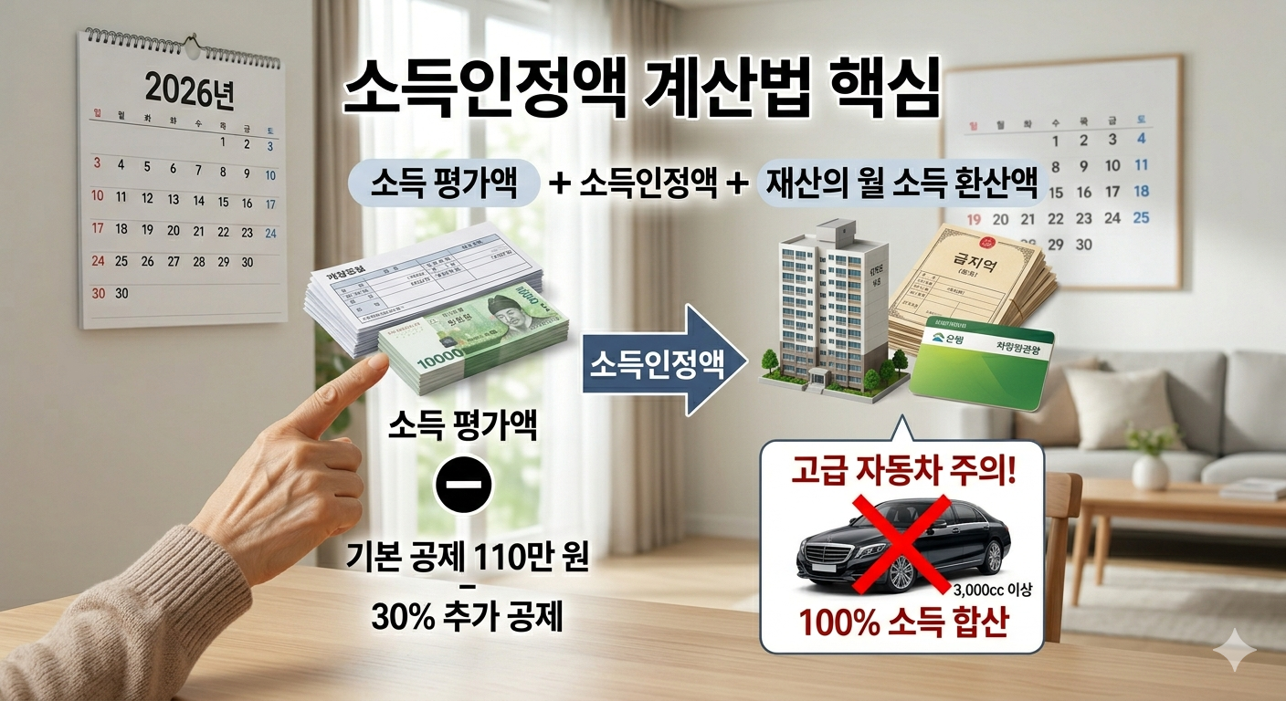 소득인정액 계산