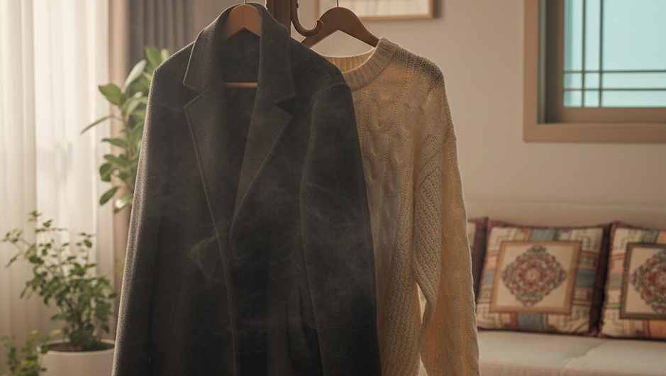 회식 후 냄새나는 코드, 옷