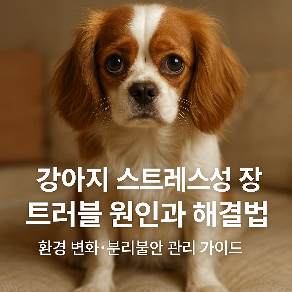 강아지 스트레스성 장트러블 원인과 해결법, 실사형 이미지