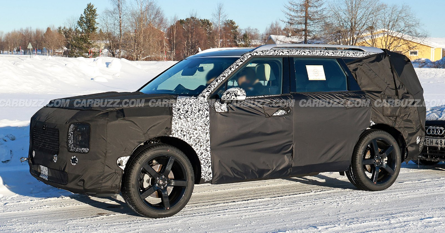 팰리세이드 풀체인지 스파이샷(출처:CarBuzz)