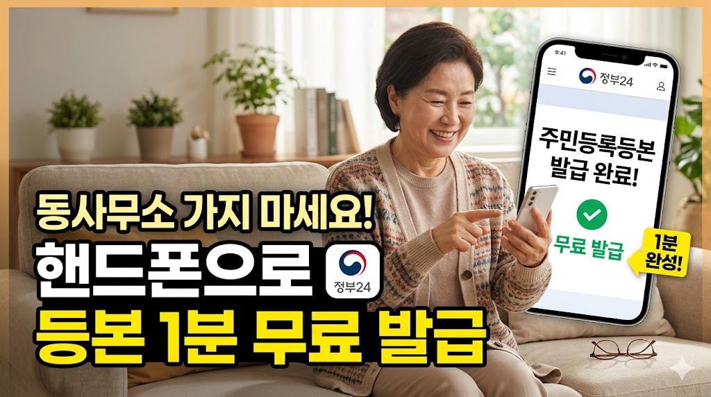 정부 24를 이용한 민원 업무