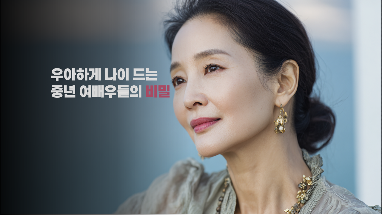 중년 여배우,뷰티&amp;패션시크릿,라이프스타일철학