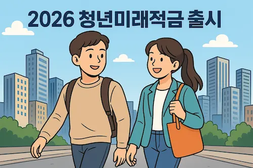 2026년 출시 예정 ‘청년미래적금'을 표현하는 이미지