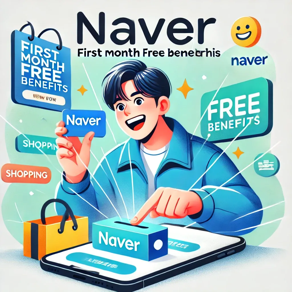 스마트폰으로 네이버 멤버십에 가입하는 사람 