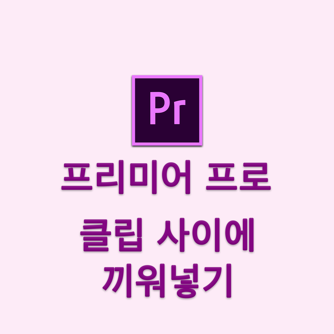 프리미어 프로 클립 사이에 끼워넣기 썸네일