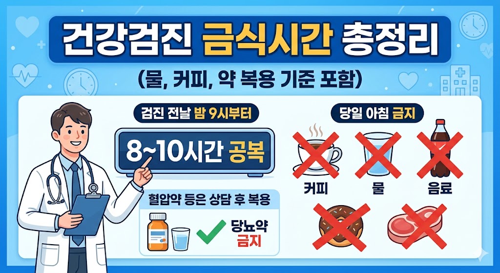 건강검진 금식시간