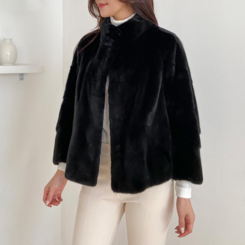 차이나 숏 밍크 재킷 모피 자켓 퍼 5 color