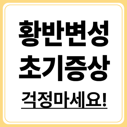 황반변성 초기 증상! 이 신호를 놓치지 마세요!