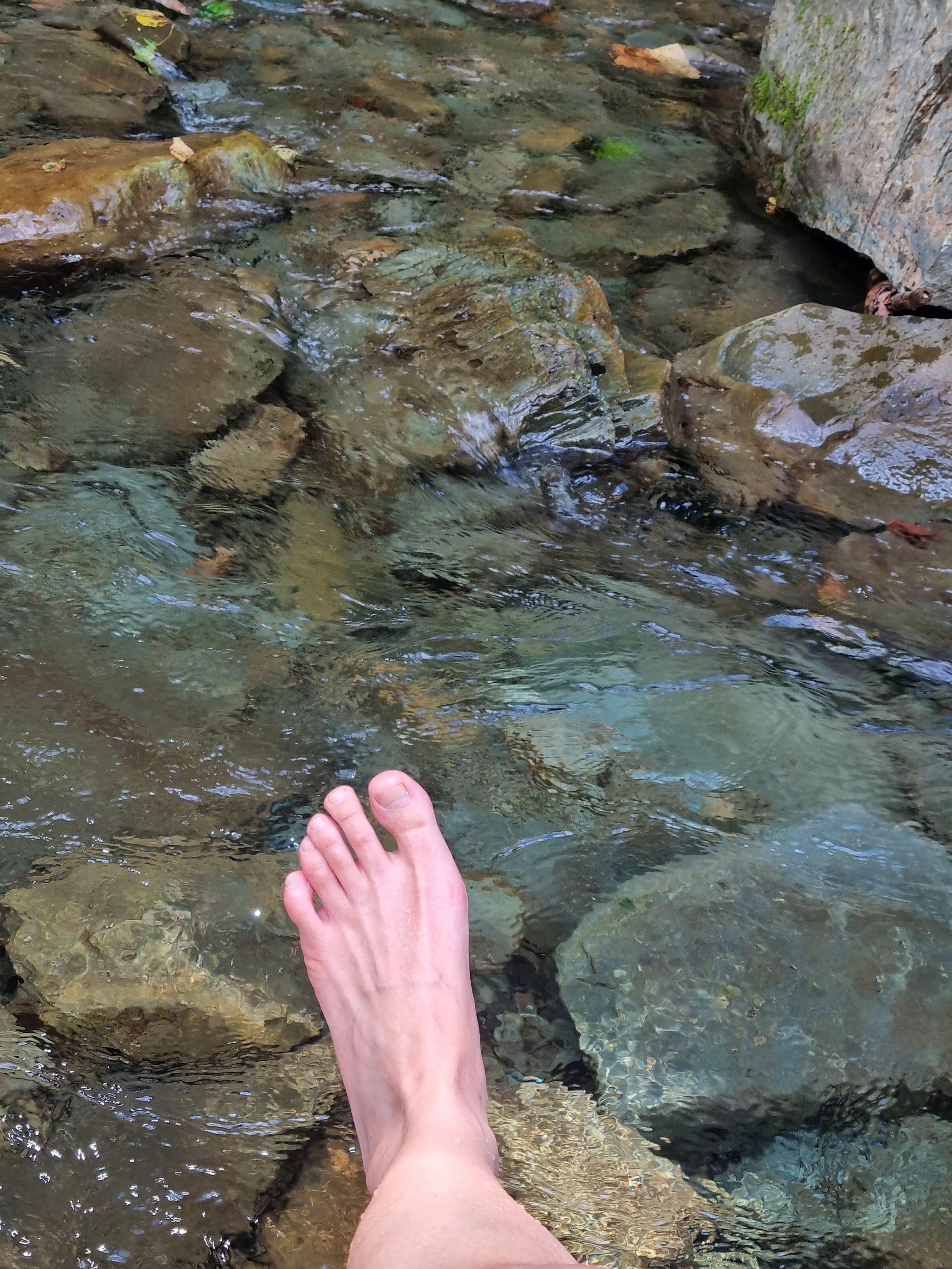 장전계곡 얼음물