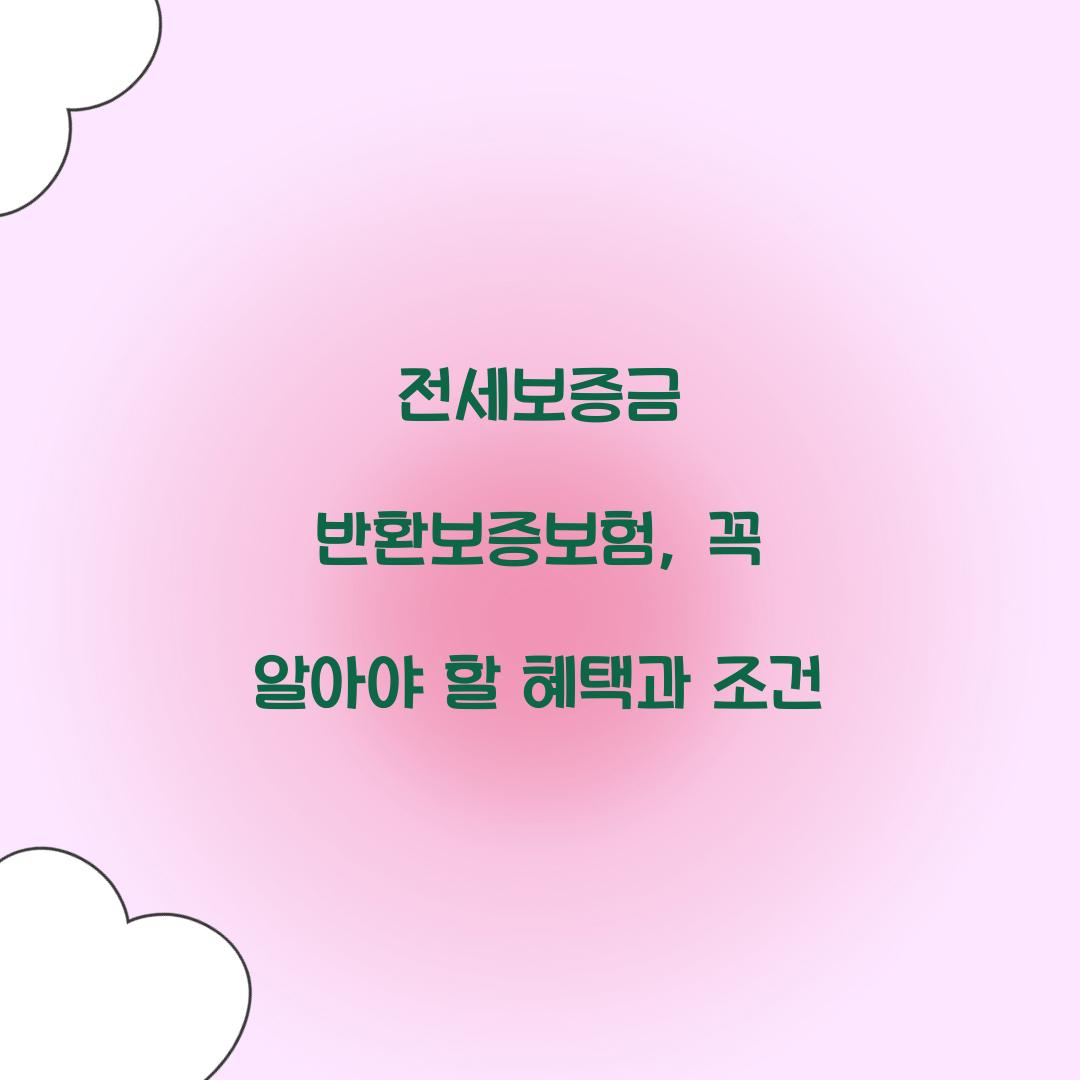 전세보증금 반환보증보험