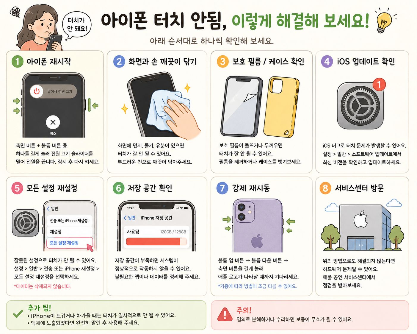 아이폰 터치 안됨 