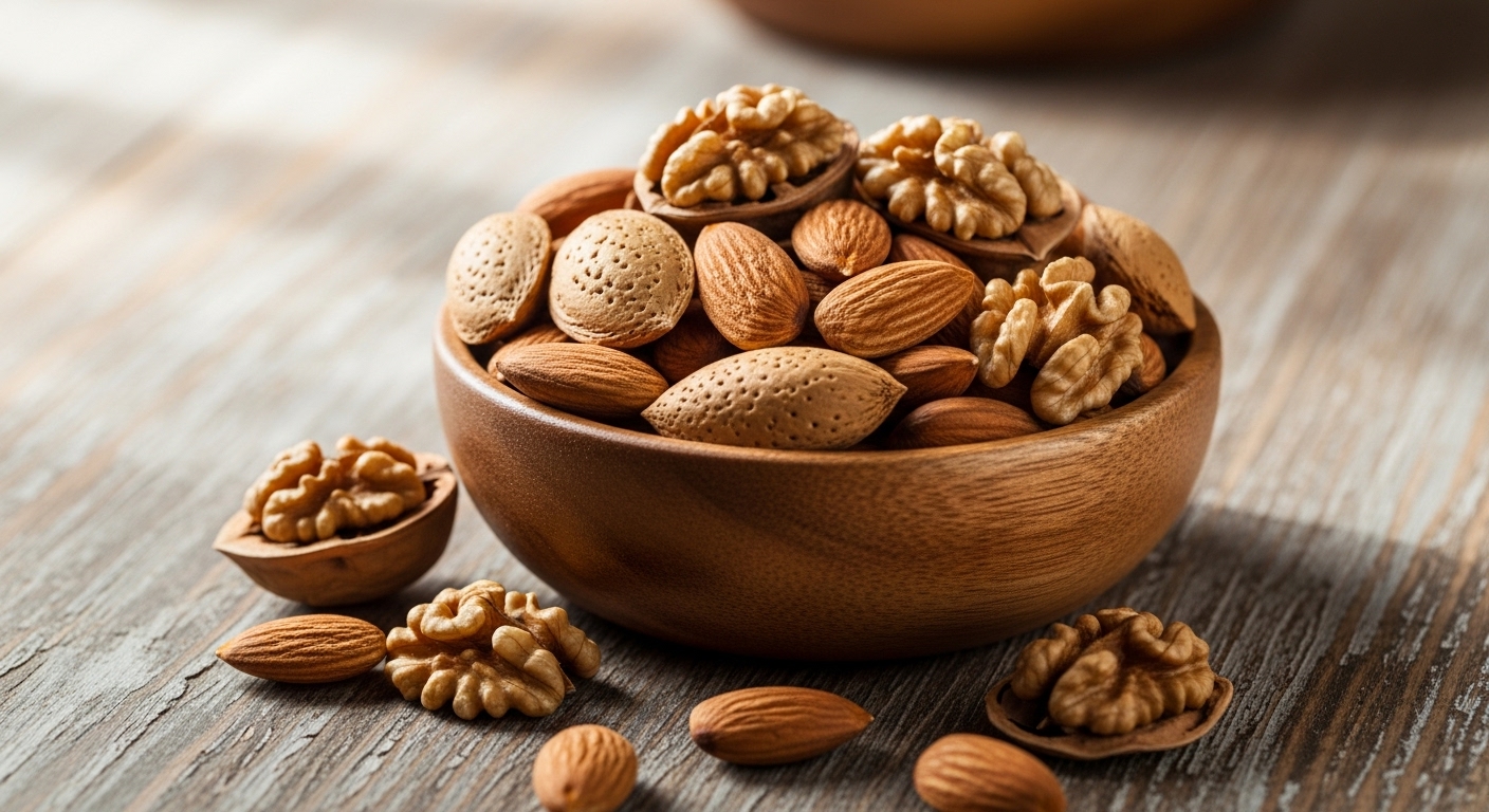 갱년기에 좋은 호두와 아몬드